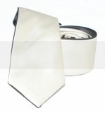 Goldenland 2in1 slim nyakkendő - Sötétbarna-Ecru Egyszínű nyakkendők