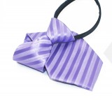   NM Állítható gyereknyakkendő - Lila csíkos Gyerek nyakkendők