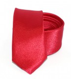 Szatén slim nyakkendő - Piros