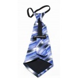   NM Állítható gyereknyakkendő - Kék-szürke kockás
