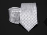    Prémium nyakkendő -  Ezüst aprómintás