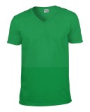Férfi 100% pamut r.u V-nyakú póló - Fehér