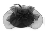 Kalap virág tollal és francia fátyollal Női kalap, sapka