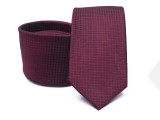 Prémium selyem nyakkendő - Bordó aprómintás