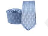    Prémium slim nyakkendő - Kék mintás