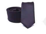    Prémium slim nyakkendő - Kék aprómintás