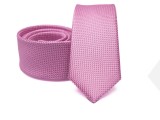    Prémium slim nyakkendő - Rózsaszín aprómintás