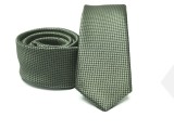    Prémium slim nyakkendő - Zöld aprómintás