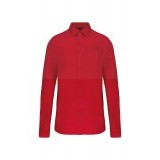 100% pamut puplin h.u ing - Piros Egyszínű ing