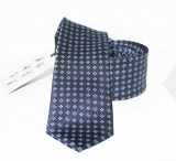                    NM slim szövött nyakkendő - Kék kockás