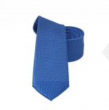                    NM slim szövött nyakkendő - Kék aprópöttyös
