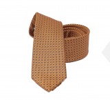                    NM slim szövött nyakkendő - Óarany aprómintás Aprómintás nyakkendő
