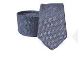        Prémium selyem nyakkendő - Kékesszürke aprómintás Aprómintás nyakkendő
