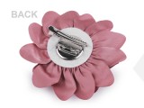 Bross szatén virág Ékszer, hajdísz