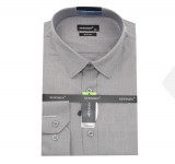      Newsmen bambusz elasztikus h.u slim ing - Szürke Egyszínű ing