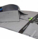      Newsmen bambusz elasztikus h.u slim ing - Szürke Egyszínű ing