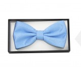        NM Díszdobozos szatén csokornyakkendő - Világoskék mntás