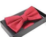      NM Díszdobozos mintás csokornyakkendő szett - Piros mintás