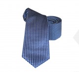                    NM slim szövött nyakkendő - Kék pöttyös Aprómintás nyakkendő