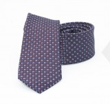               Goldenland slim nyakkendő - Kék-lila aprómintás Aprómintás nyakkendő