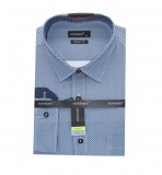                              NM h.u normál fit elasztikus ing - Kék mintás Mintás ing