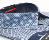                              NM h.u normál fit elasztikus ing - Kék mintás Mintás ing