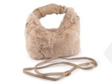                                     Szőrmés kézitáska - 24x21 cm Női táska, pénztárca, öv