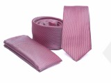    Prémium slim nyakkendő szett - Rózsaszín