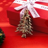                                                             Strassz karácsonyfa bross Kitűzők, Brossok