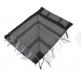    Newsmen unisex kötött sál - Szürke csíkos