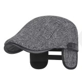                            Téli szövet golf sapka fülvédővel - Sötétszürke