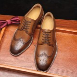                            Marhabőr férfi cipő - Caramell Férfi cipő