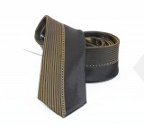                    NM slim szövött nyakkendő - Arany csíkos