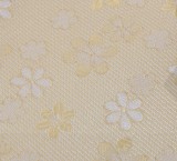 NM slim szövött nyakkendő - Halványsárga virágos Aprómintás nyakkendő