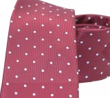                        NM normál nyakkendő - Bordó pöttyös Aprómintás nyakkendő