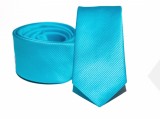 Prémium slim nyakkendő - Türkízkék