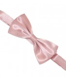 Zsorzsett szatén csokornyakkendő - Fáradt rózsaszín Csokornyakkendő