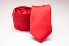    Prémium slim nyakkendő - Piros Egyszínű nyakkendő