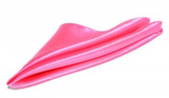                                              Krawat szatén díszzsebkendő - Pink 