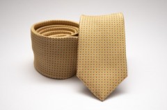 Prémium slim nyakkendő - Aranysárga pöttyös Aprómintás nyakkendő