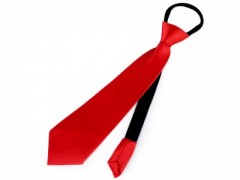 Szatén állítható nyakkendő - Piros Party,figurás nyakkendő
