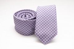    Prémium slim nyakkendő - Lila pöttyös Aprómintás nyakkendő