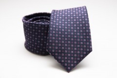 Prémium nyakkendő - Sötétkék mintás Aprómintás nyakkendő