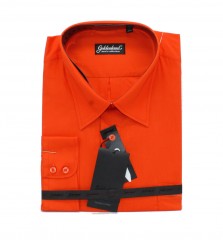 Goldenland extra hosszúujjú ing - Terracotta Extra méret