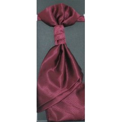          Goldenland francia nyakkendő,díszzsebkendővel - Bordó mintás 