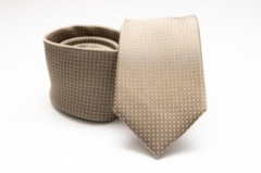 Prémium selyem nyakkendő - Arany pöttyös 