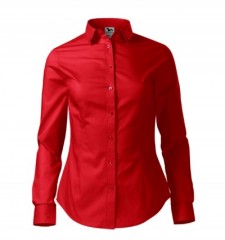   Női puplin ing hosszúujjú - Piros Női ing,póló,pulóver