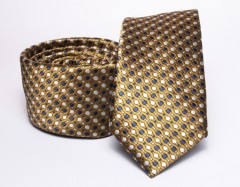    Prémium slim nyakkendő - Óarany mintás Aprómintás nyakkendő