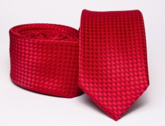    Prémium slim nyakkendő - Piros Aprómintás nyakkendő