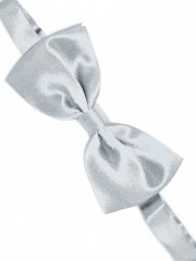 Zsorzsett szatén csokornyakkendő - Ezüstszürke Csokornyakkendő